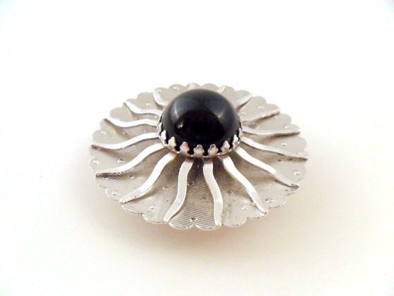 Sarah Coventry Pin Brooch, Black Beauty, Book Piece