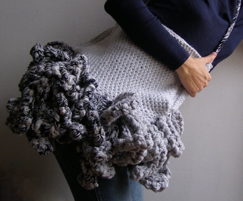 Tentacled merino wool bag