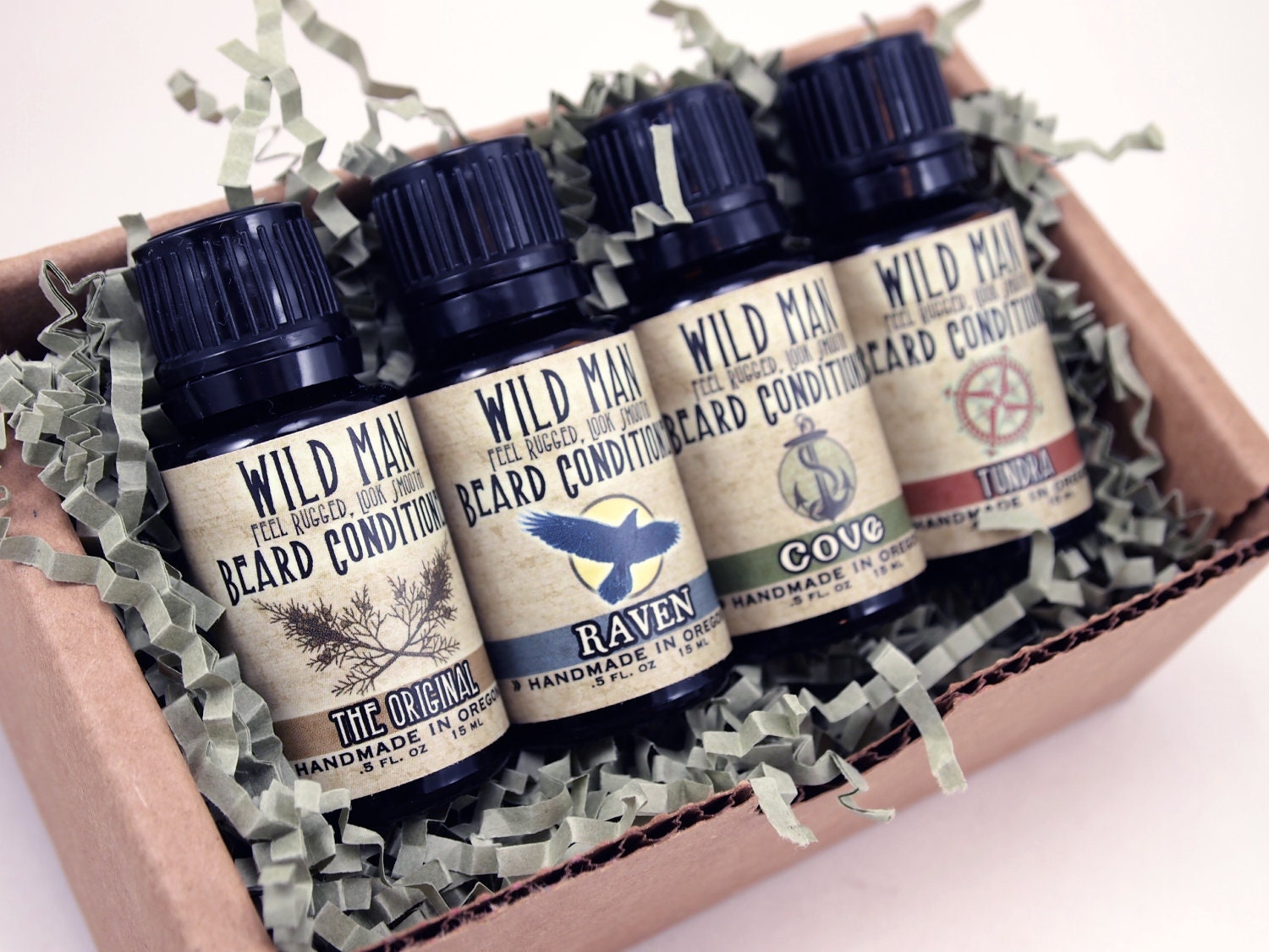 Beard Conditioner Gift Set Sampler Beard Softener 15ml Beard Oil
