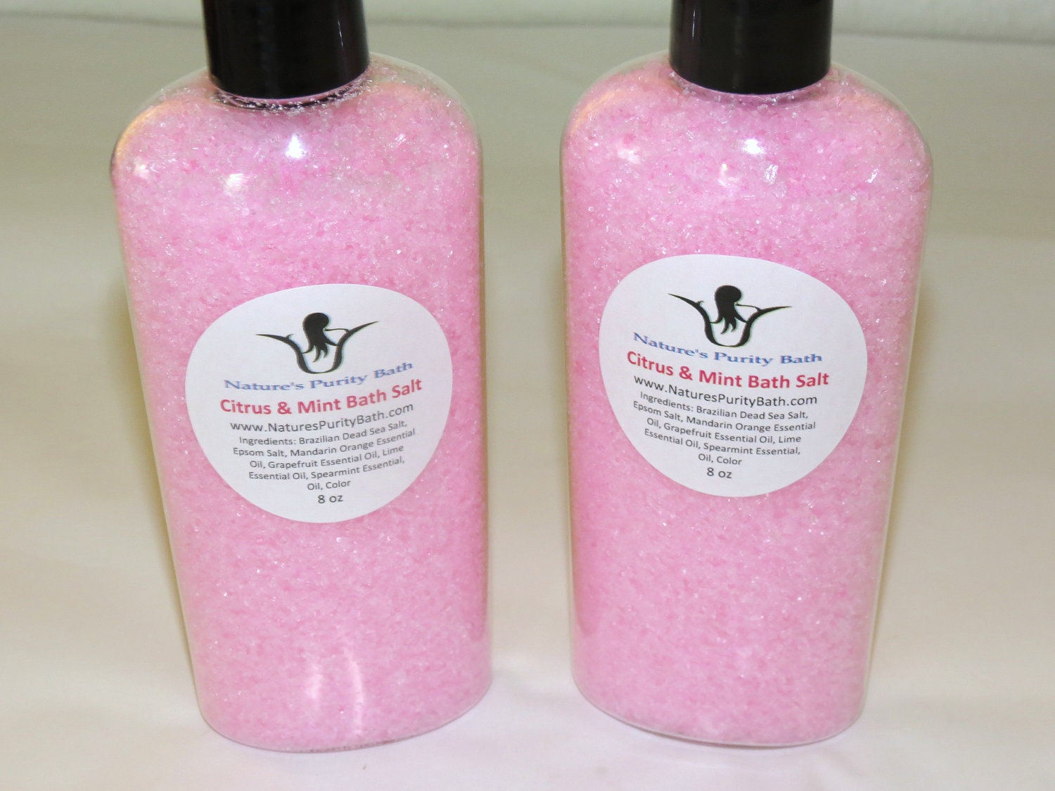 Citrus and Mint Bath Salt with Organic Hemp Seed Oil