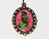 Zombie Pinup Necklace