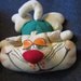 Vintage Russ Berrie Co "Arthur" Bean Bag Cat "You Tickle My Whiskers" Cloth doll toy kitschy kitty doll