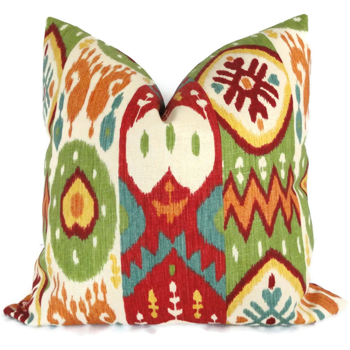 SALE Colorful Kachina Ikat Decorative Pillow Cover, Accent Pillow, Throw Pillow, Pillow Cover