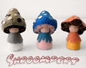 Children's plush toys / Original mushroom characters / Rinus, Cybian, and Gropher