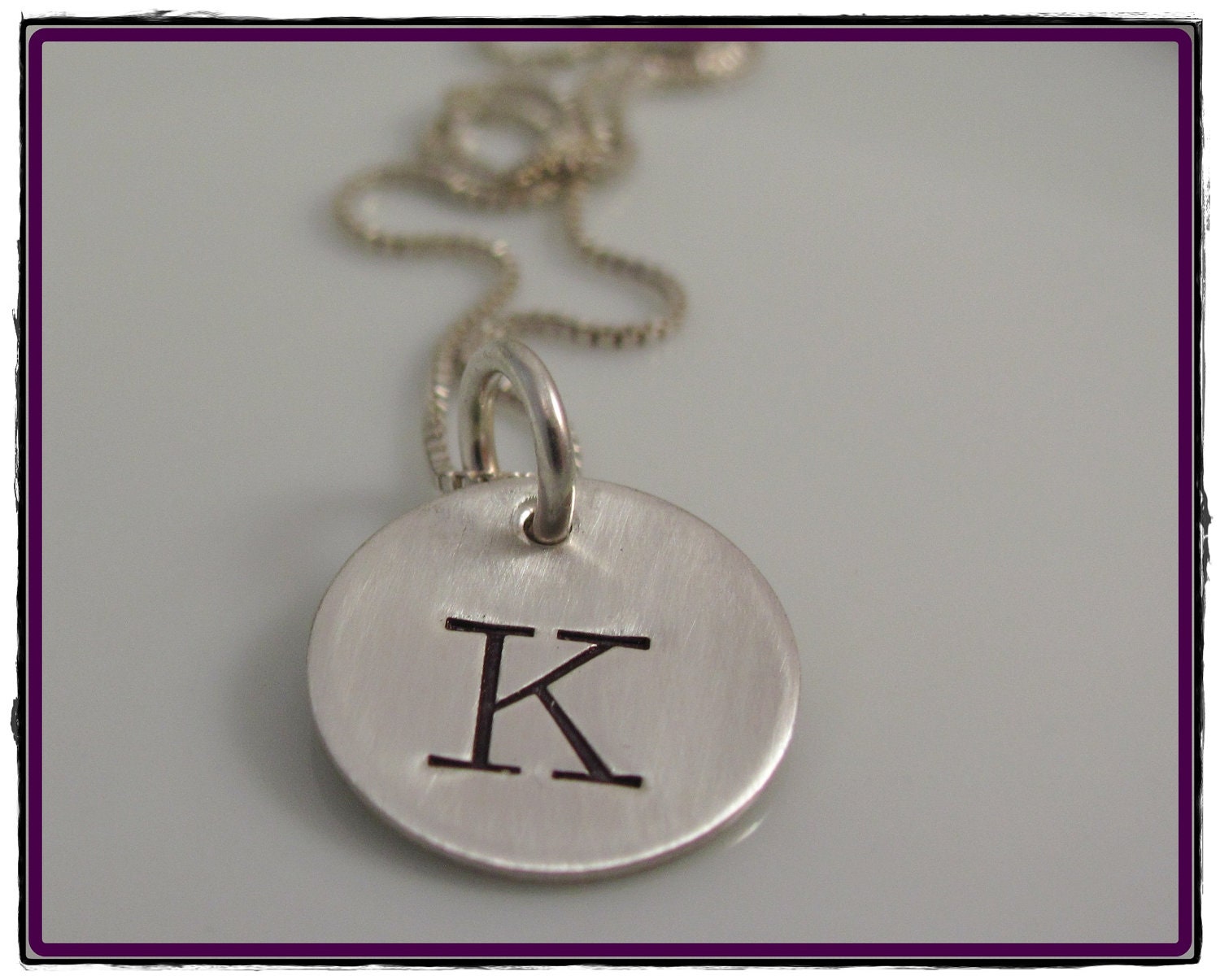 Sterling Silver Hand Stamped - Personalized Charm Necklace - SIMPLY STAMPED
