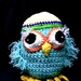 Owl crochet.  toy owl, night, hoot, figurative, amigurumi, origami, vintage owl, handmade owl, owl decor, stuffed owl