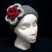 Ear warmer / headband, crochet,   vintage headband, headband in accessories, flower headband, headband in handmade, hair accessories