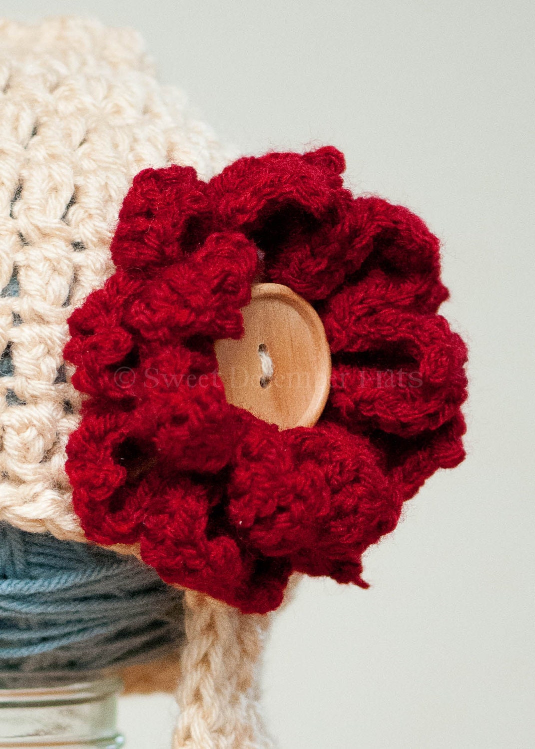 Additional Sunflower for Interchangeable Flower Beanies