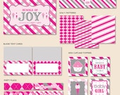 Sweet Shoppe Girl Baby Shower - "The Essentials" PRINTABLE Collection (Pink)