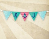 Nautical Bridal Shower - CUSTOM PRINTABLE Name Garland