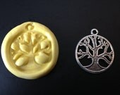 Flexible Mold- 1 Steampunk Filigree Tree of Life mold- Food safe, dollhouse, minis, mixed media scrapbooking