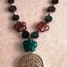 Long Necklaces - Silver Plated Carved Hand of Fatima