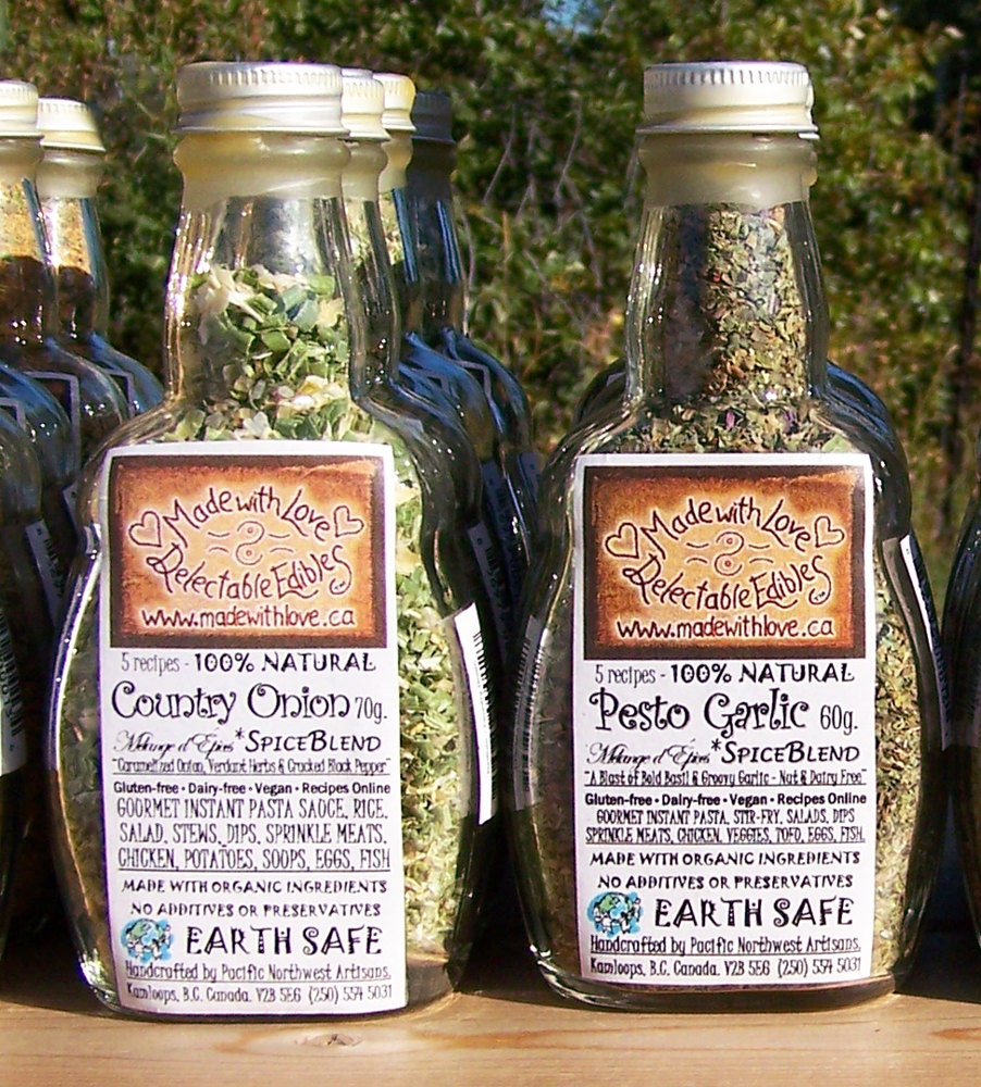 Couplet of Artisan Gourmet Spice Blends Gift Set - Gluten Free Dairy Free Vegan Food Market Herbs & Spices