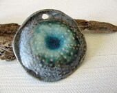 Blue Sea Urchin Pendant