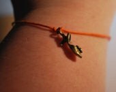 buy any 5 and get 1 free. SHOE High Heel organic waxed cotton cord adjustable charm bracelet.