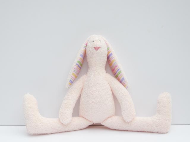 terry cloth stuffed bunny