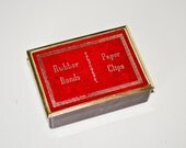 Paper Clip and Rubber Band Holder