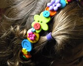 Whimsical Button Headband