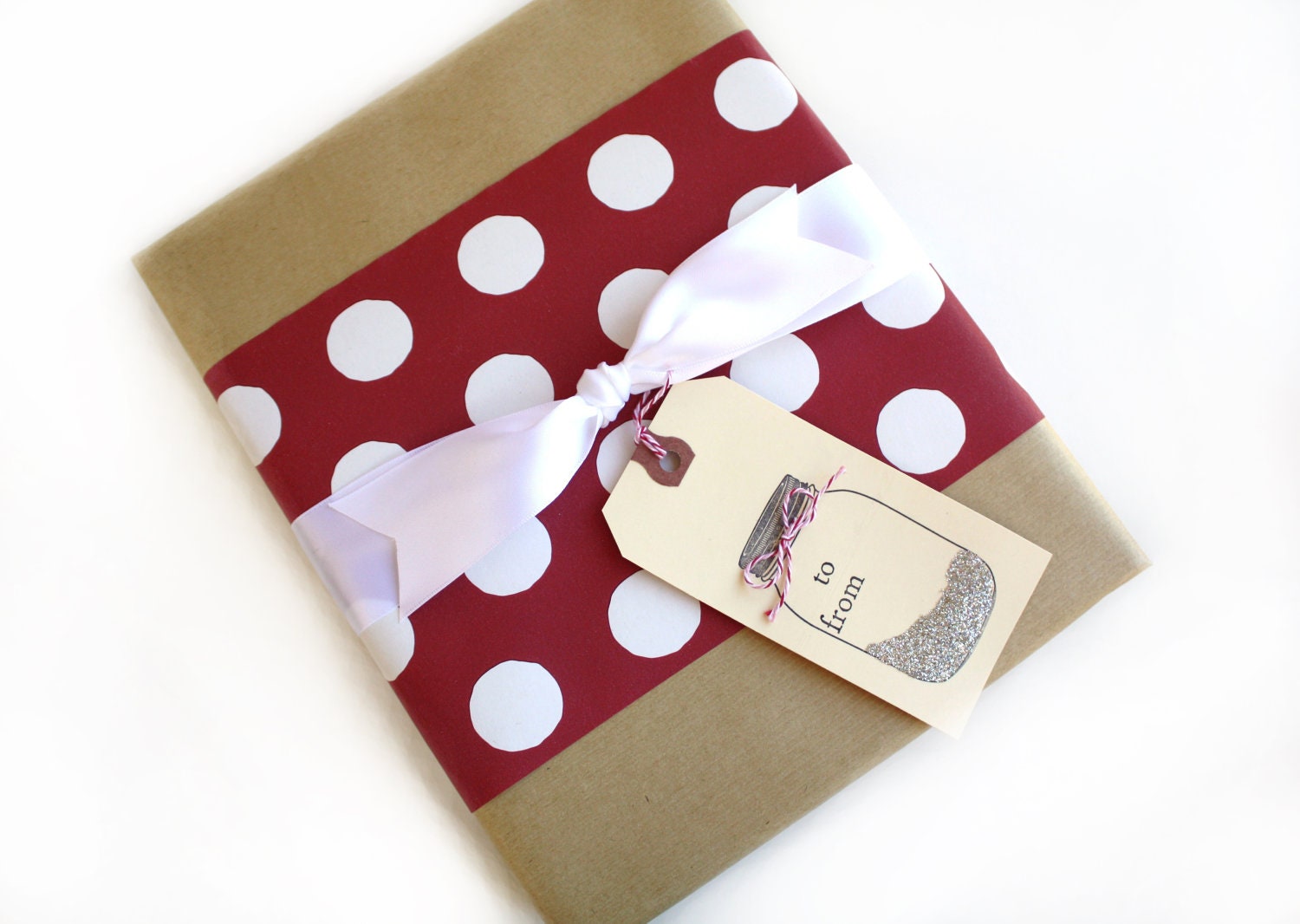 Gift Wrap My Order All Occasion Gift Wrap with Tag Red