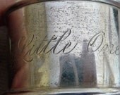 Vintage Sterling Engraved Napkin Ring - Little One