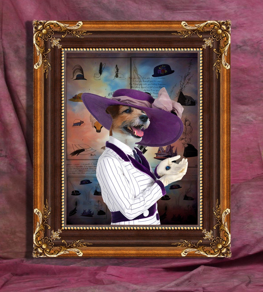 Parson Russell Terrier Art Print 11 x 14 inch original illustration artwork giclee archival premium poster print By Nobility Dogs