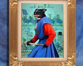 Staffordshire Bull Terrier Art Print 11 x 14 inch original illustration artwork giclee archival premium poster print By Nobility Dogs
