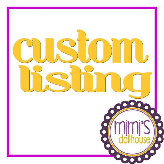 Custom Listing for Megan
