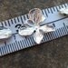Orchid Charms, Silver Plated Over Solid Copper  Two Sets of Three