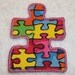 Autism Awareness Puzzle Piece (small) iron on Applique Patch 976