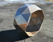 Bang Cuff - Stainless steel geometric 3C printed bracelet