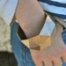 Bang Cuff - Stainless steel geometric 3C printed bracelet