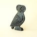Owl Verdigris Bronze Greek Sculpture
