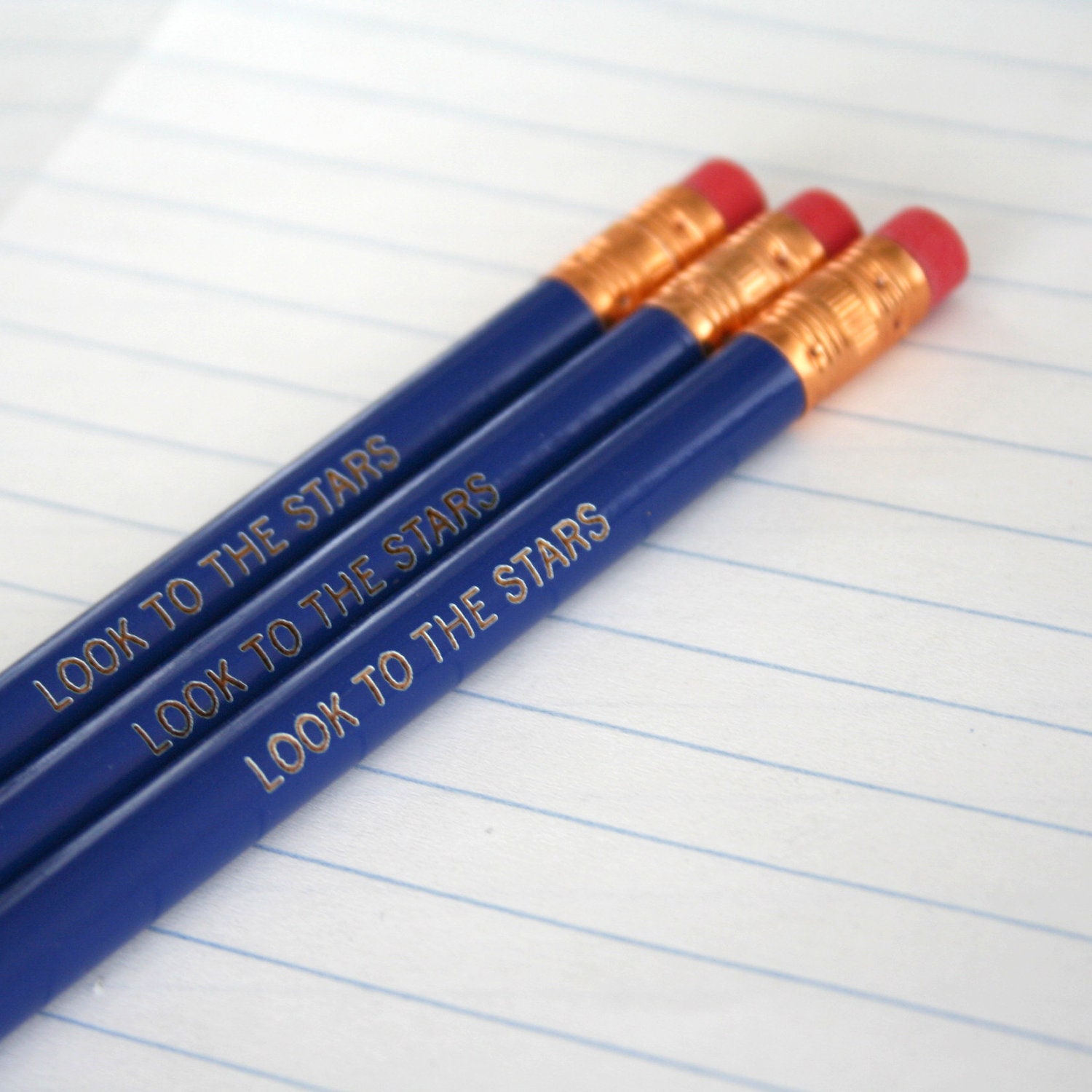 look to the stars midnight blue pencil set three 3.