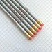 mean girls pencil set engraved pencil set 6 silver pencils. that's so fetch. I know, right.
