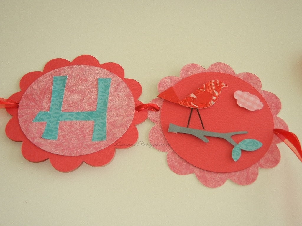 Bird Happy Birthday Banner, Birthday Party, Bird Theme Il_170x135