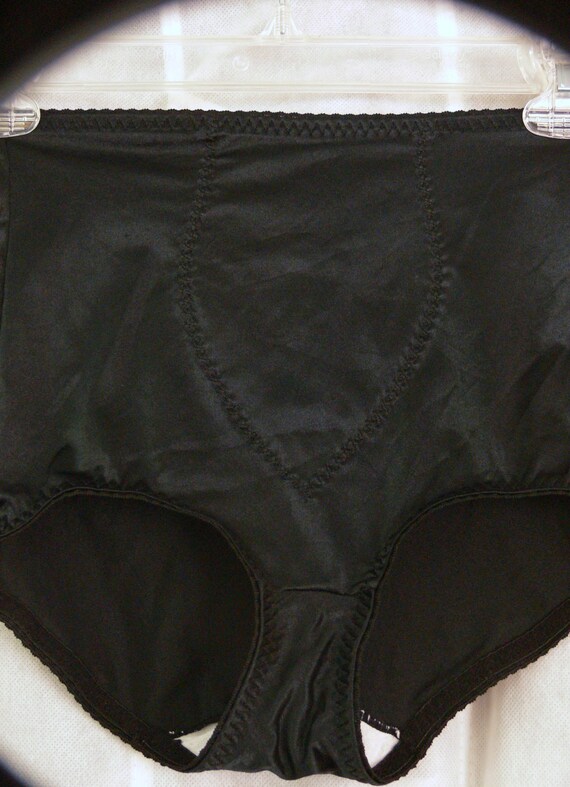 black control top panties size small by grannyclosetjunk on Etsy