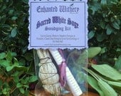 Sacred White Sage. Smudging Wand. Purification, Cleansing, Banishing, Remove Negativity