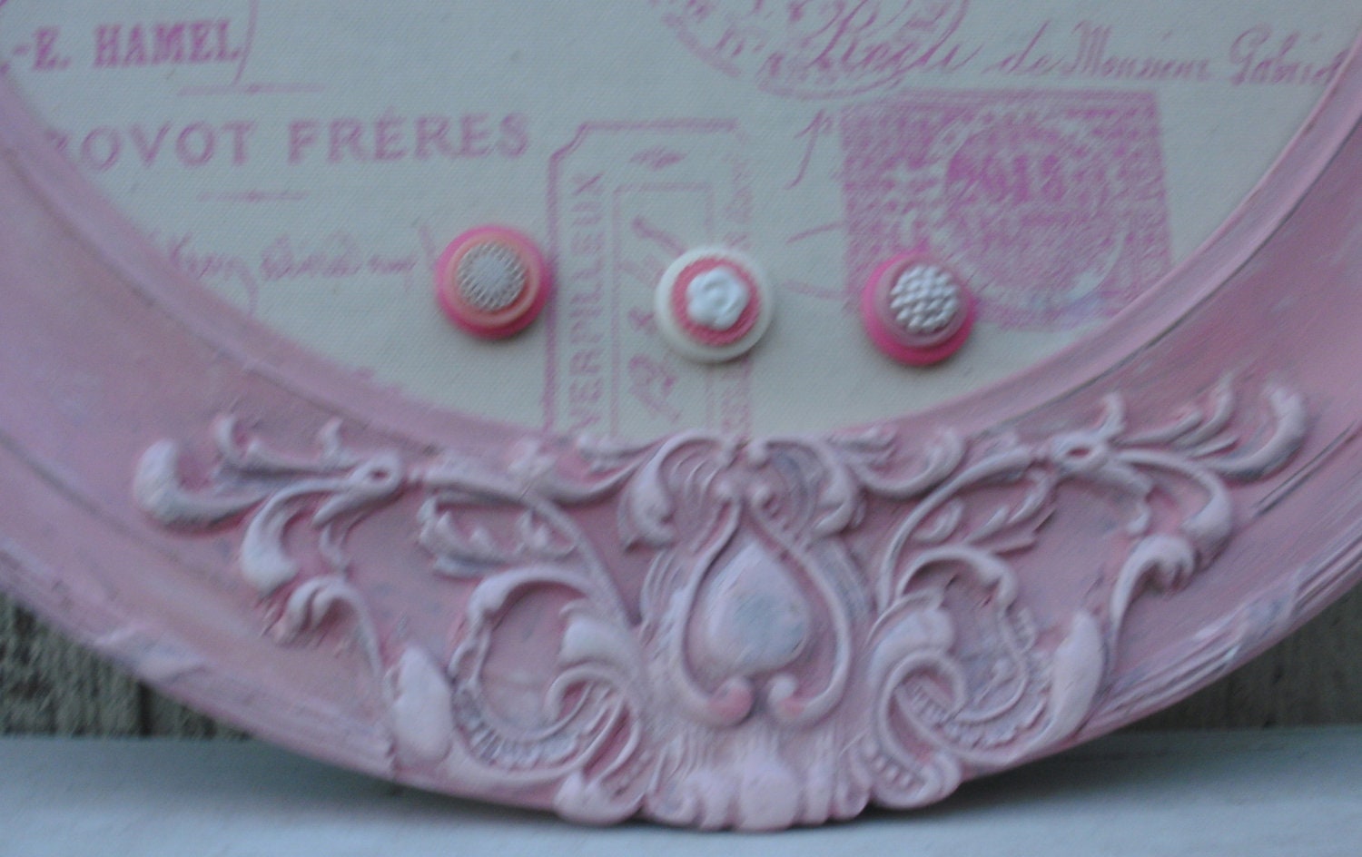 Antique Oval Framed, Ornate Magnetic Board - Wedding, Nursery,Bedroom-Chalk Board- Bulletin Board- Message Center