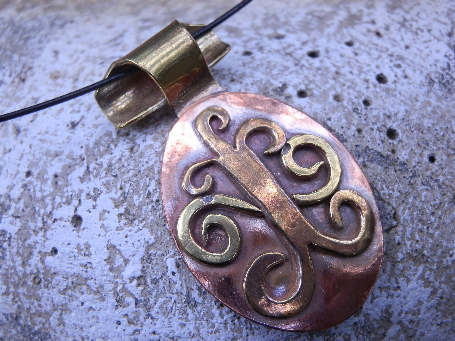 Tree Of Life - Copper & Brass Pendant