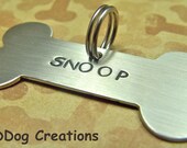 custom dog bone / dog tag in nickel silver : The oDDDoggi Bone