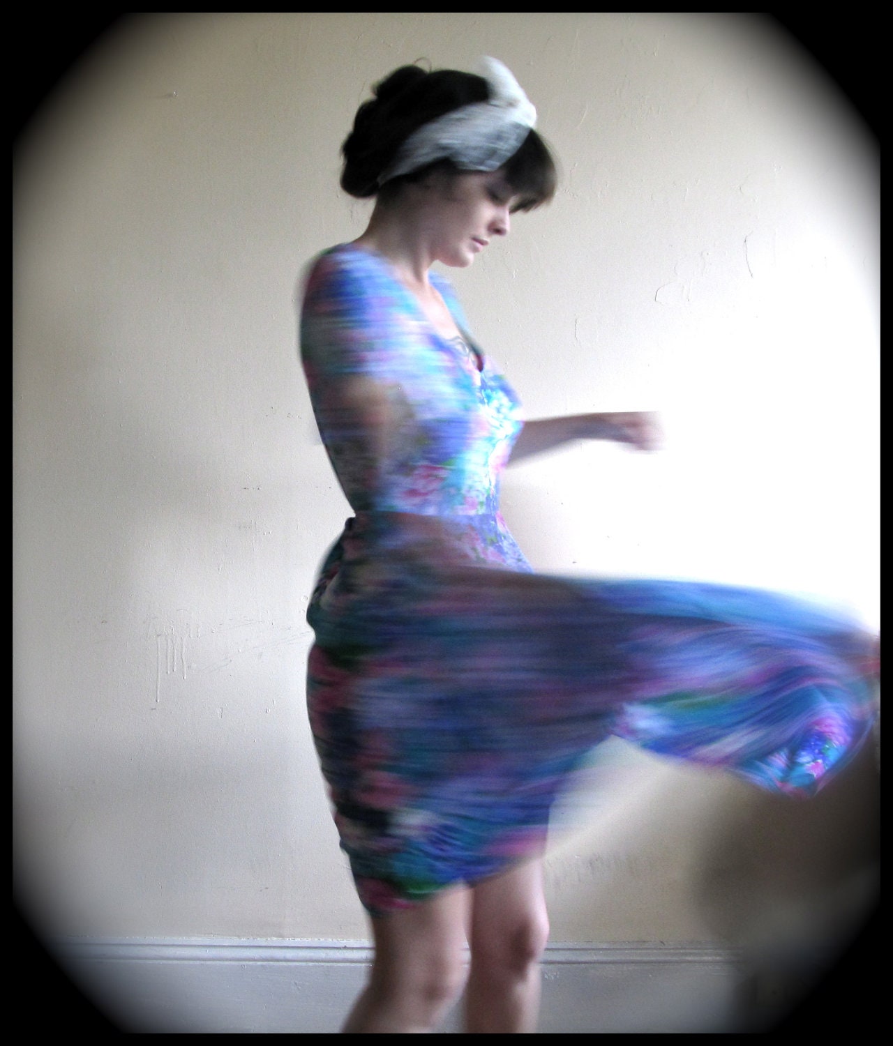 gap girls. vintage 90s floral summer dress with sweetheart neck. french vintage. size large