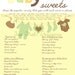 Baby Shower Game- Candy INSTANT DOWNLOAD