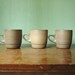 Heath Ceramics Coupe Stacking Teacup Set In Nutmeg And Sandalwood - Set 3 Mid Century Heath Stack Mugs