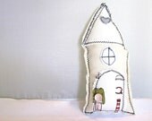 Folk Art House, Fall, Home Decor, Ornament, Designer, Mini House