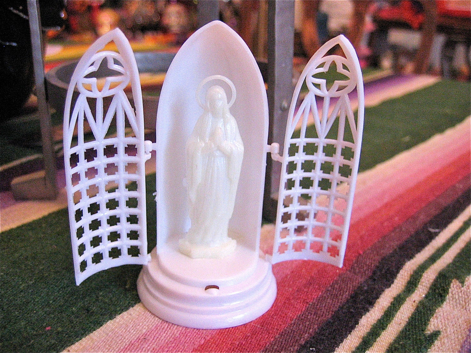 Glow in the Dark Virgin Mary Plastic Shrine- our last one
