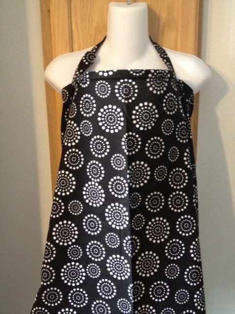Breastfeeding nursing cover up apron like  HOOTER hiders  dotty black more in my store