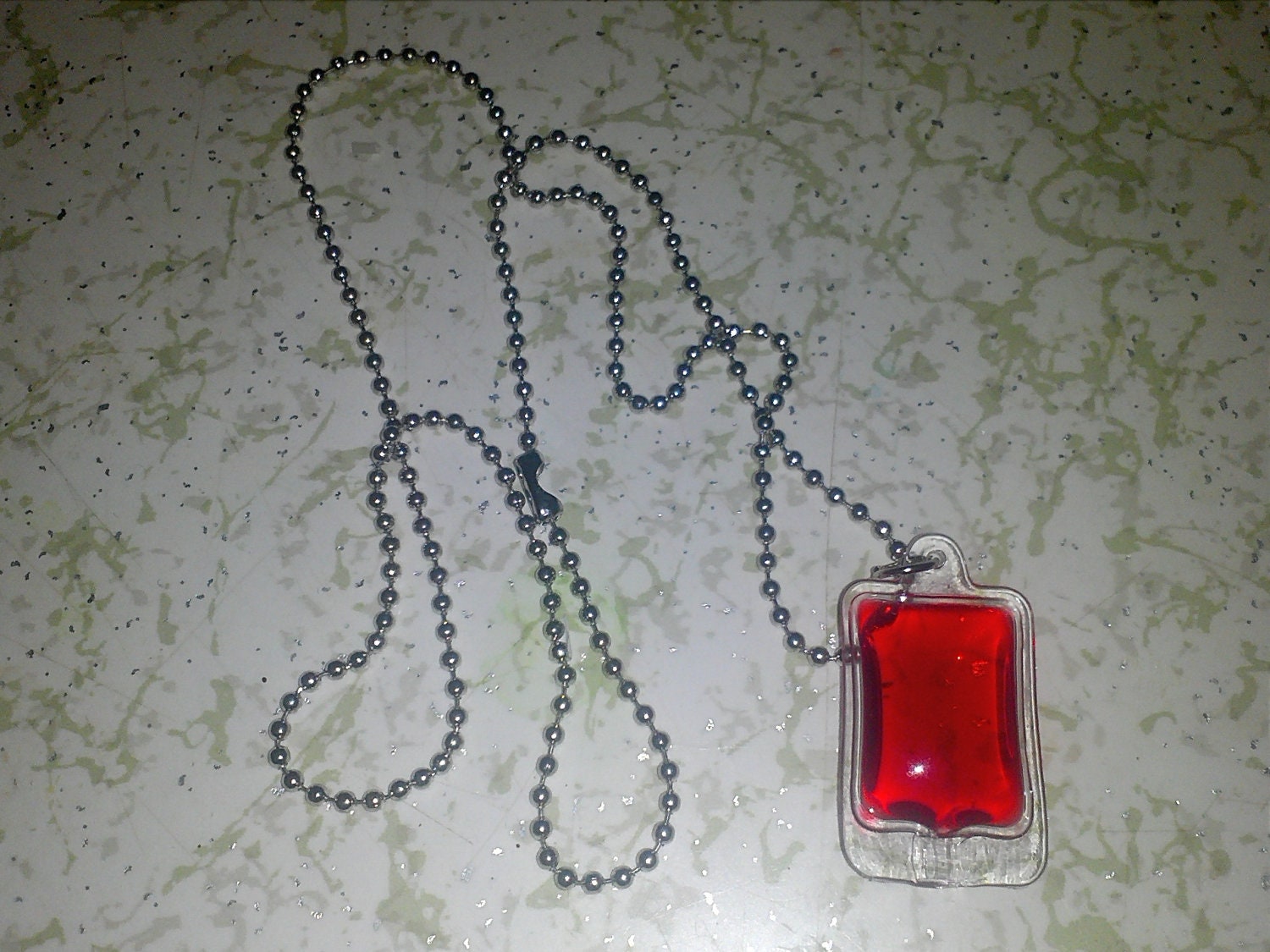 Blood Bag Necklace