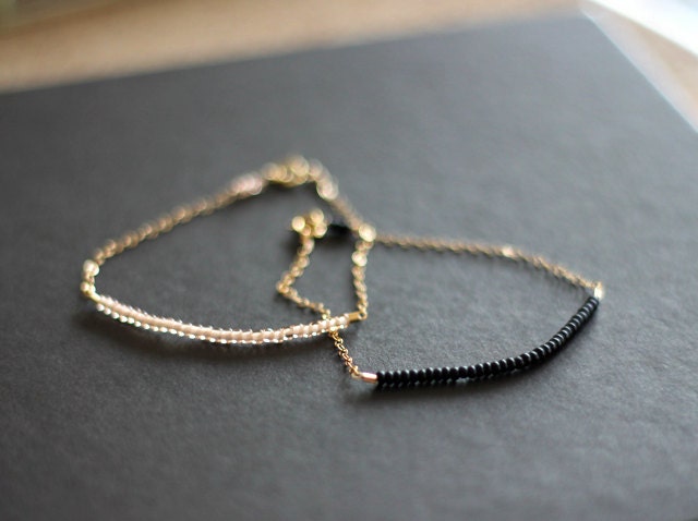 lucky gold bracelets - set of 2 - choose your colors