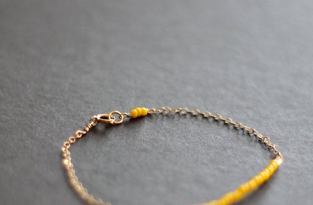 dandelion yellow - lucky gold bracelet