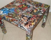 CUSTOM Comic Book Table Top and LEGS...Free Shipping U.S.A